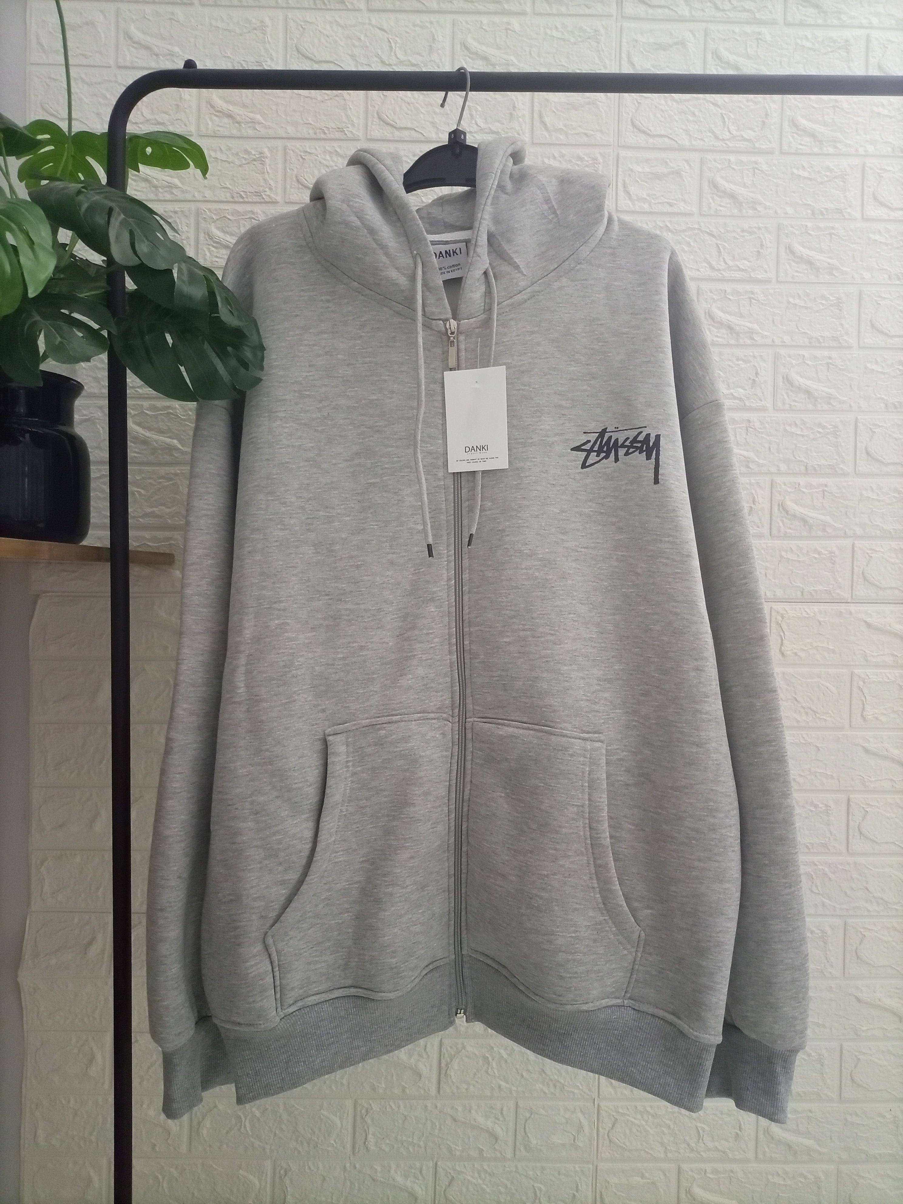 Zip up STUSSY Printed Hoodie