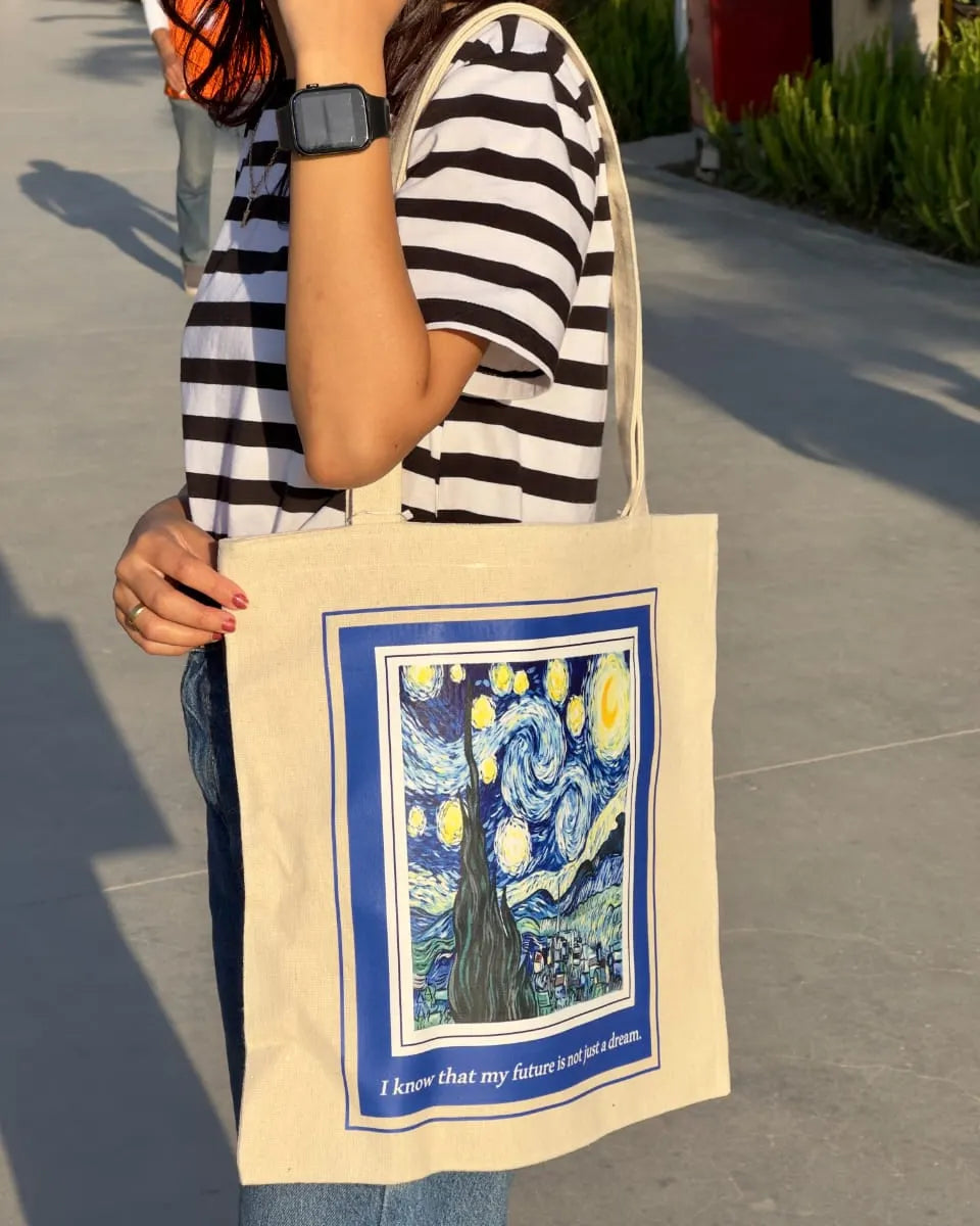 Fan Gogh Model Tote Bag