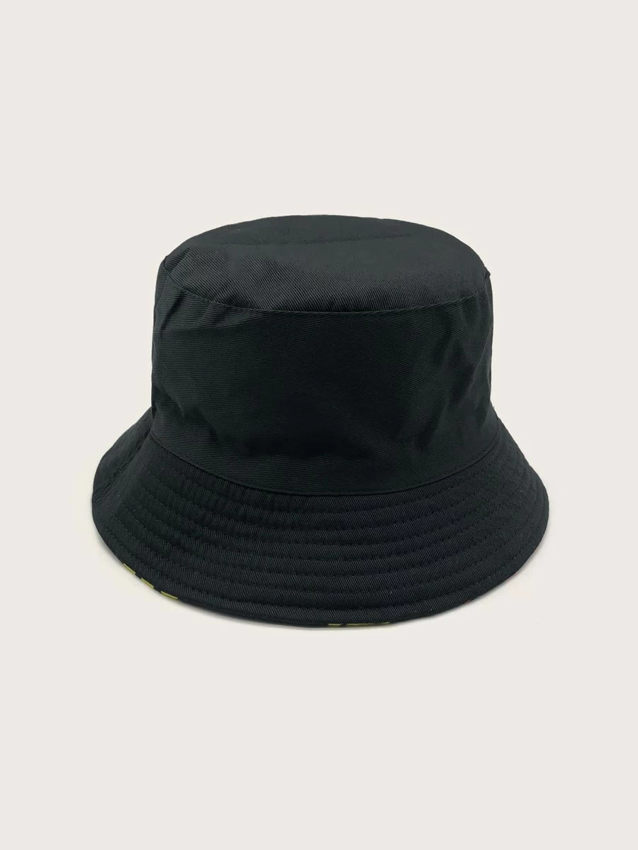 Black Zebra Pattern Bucket Hat