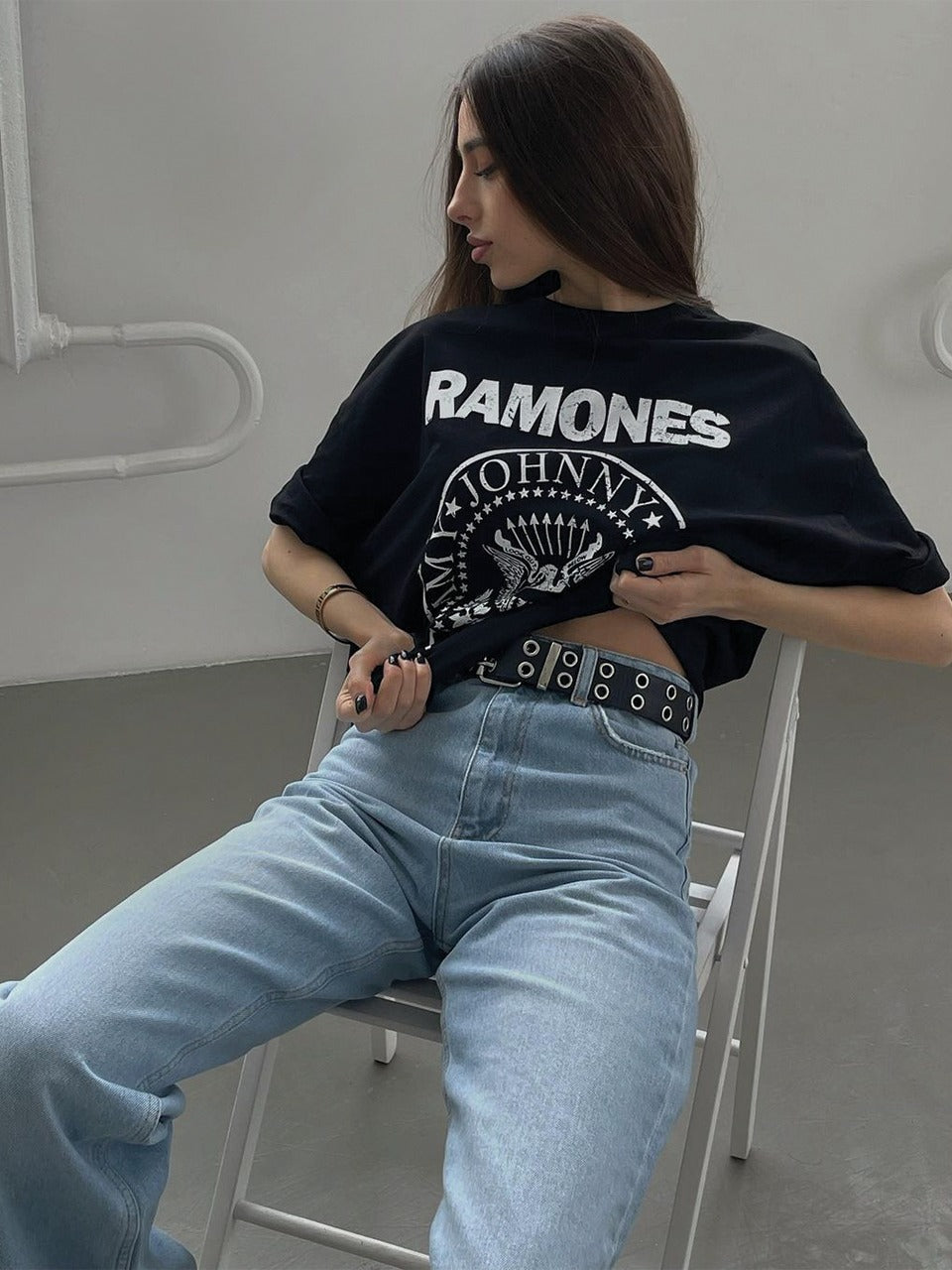 RAMONES Pattern T-shirt